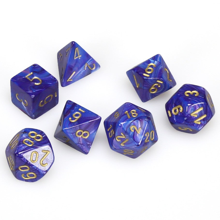 7-set Cube - Lustrous Purple with  Gold