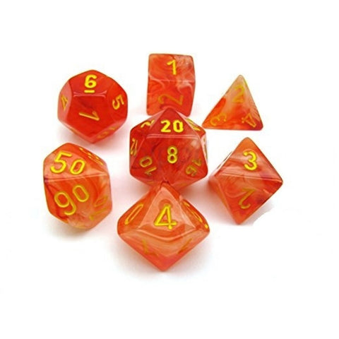 7-set Cube - Ghostly Glow Orange with Yellow