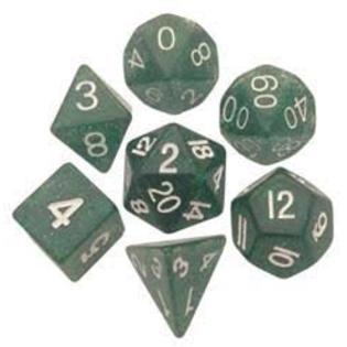 7-set: 16mm: Ethereal Green with White Numbers