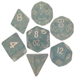 7-set: 16mm: Ethereal Light Blue with White Numbers