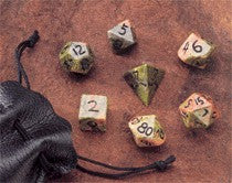 Dwarven Stone Dice: 12mm Unikite Polyhedral 7-Die Set