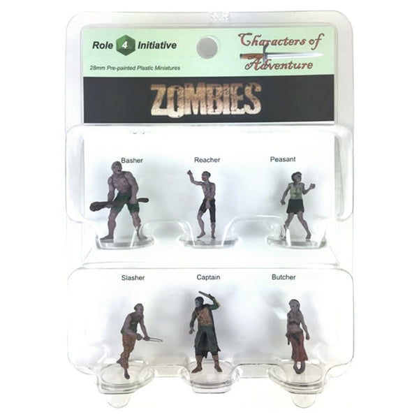 28mm Fantasy: Characters of Adventure - Set of 6 Zombies
