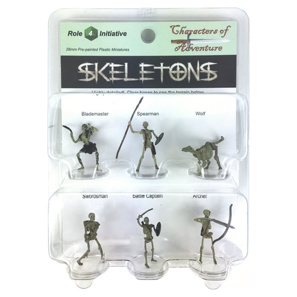 28mm Fantasy: Characters of Adventure - Set of 6 Skeletons