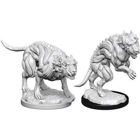 Pathfinder Deep Cuts Unpainted Miniatures: Hell Hounds