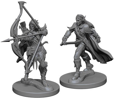 Pathfinder Deep Cuts Unpainted Miniatures: Elf Male Fighter