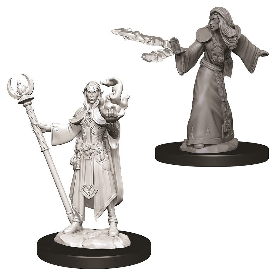 Dungeons & Dragons: Nolzur's Marvelous Unpainted Miniatures: Male Elf Wizard (2019 version)