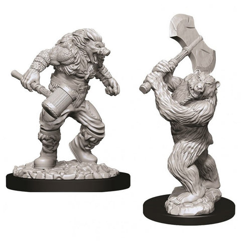 Dungeons & Dragons: Nolzur's Marvelous Unpainted Miniatures: Wereboar & Werebear