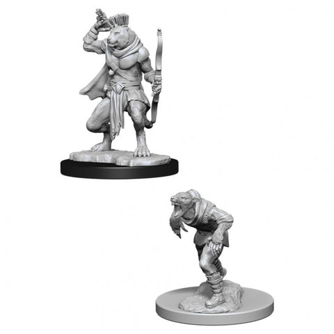 Dungeons & Dragons: Nolzur's Marvelous Unpainted Miniatures: Wererat & Weretiger