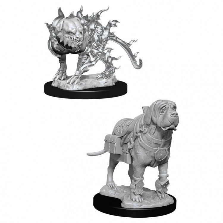 Dungeons & Dragons: Nolzur's Marvelous Unpainted Miniatures: Mastif & Shadow Mastif